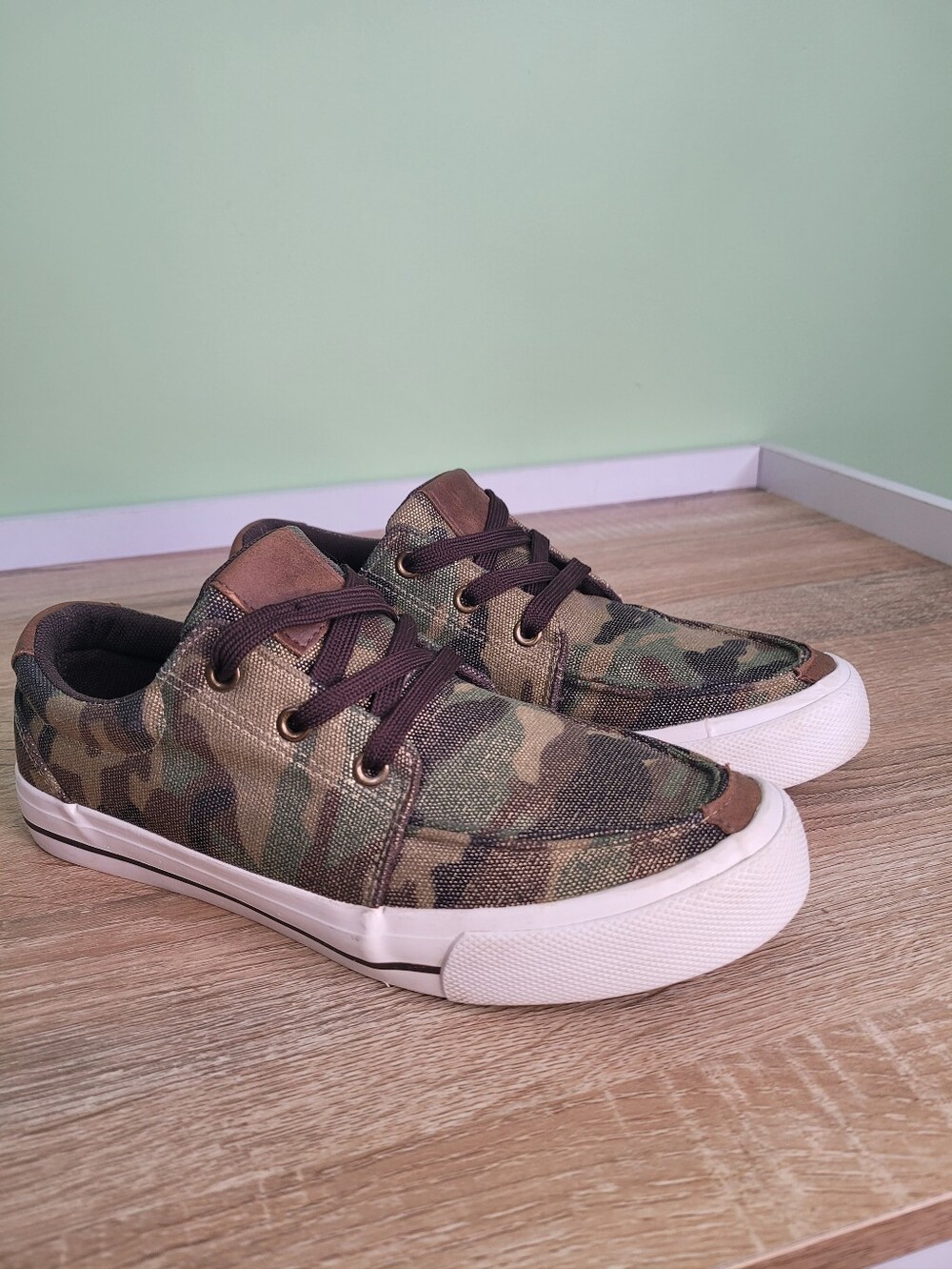 Roper Casual Sneakers 8 Glitter Camo Western Lace Up Slip On